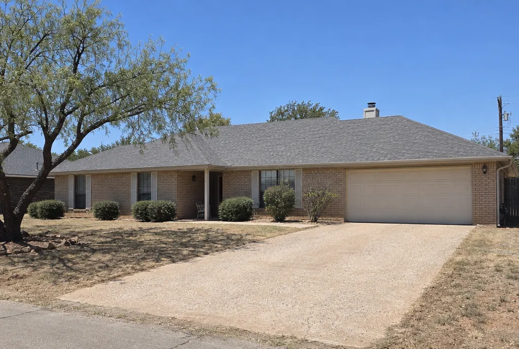 After: the same roof with new asphalt shingles.